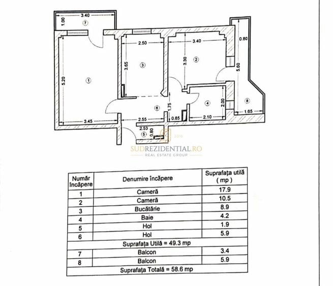 Apartament 2 camere de închiriat – Brâncoveanu / Parcul Tineretului - 1