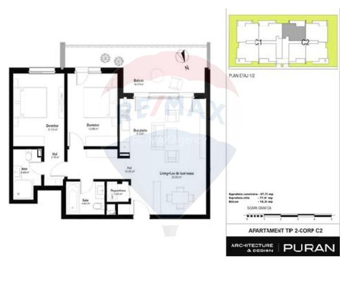 Apartament cu 3 camere de vânzare Millo Residence - 10