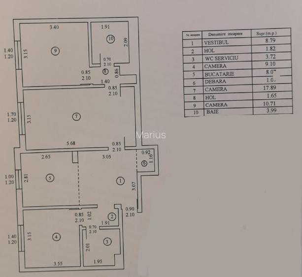 Apartament 3 camere renovat - 8