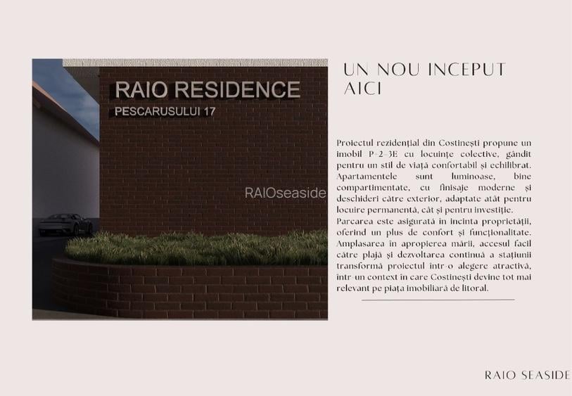 RAIO SEASIDE LIVING – COSTINEȘTI Apartamente de vanzare Rate la Dezvoltator  - 3