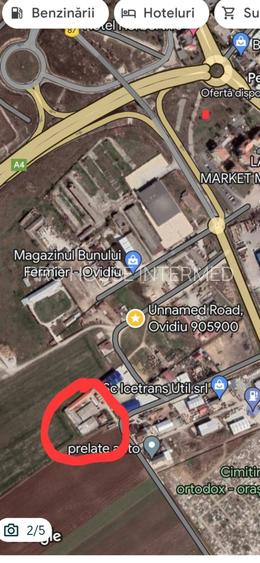 Ovidiu- teren intravilan cu constructii/ 4500mp /posibilitate parcelare - 6