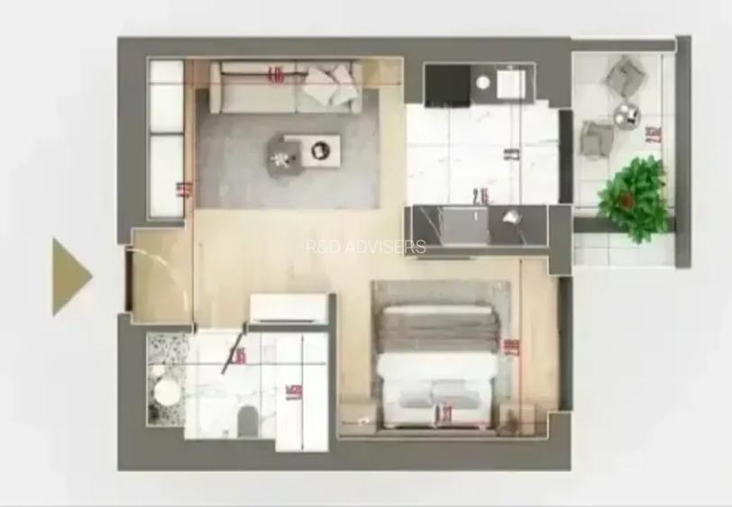 Titan Pallady Garsoniera incalzire pardoseala centrala - 7