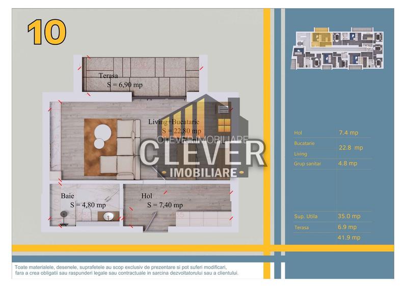Garsonieră 42mp - Comision 0%, Pallady | 12 min metrou Teclu - 1