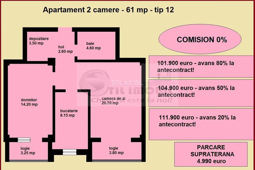 Apartament 2 camere nou de vanzare in Iasi Valea Lupului, bloc nou - 2