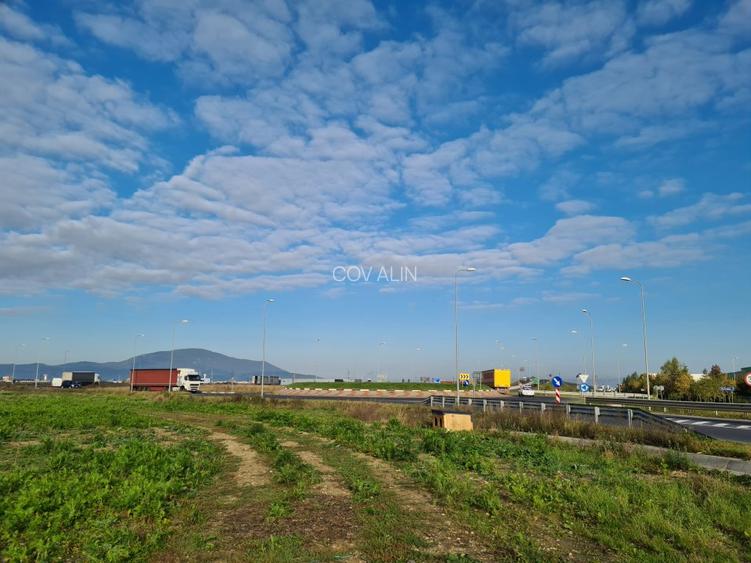 Teren 44.711 mp, acces din giratoriu la capatul ocolitoarei Brasov -DN1 Ghimbav - 2