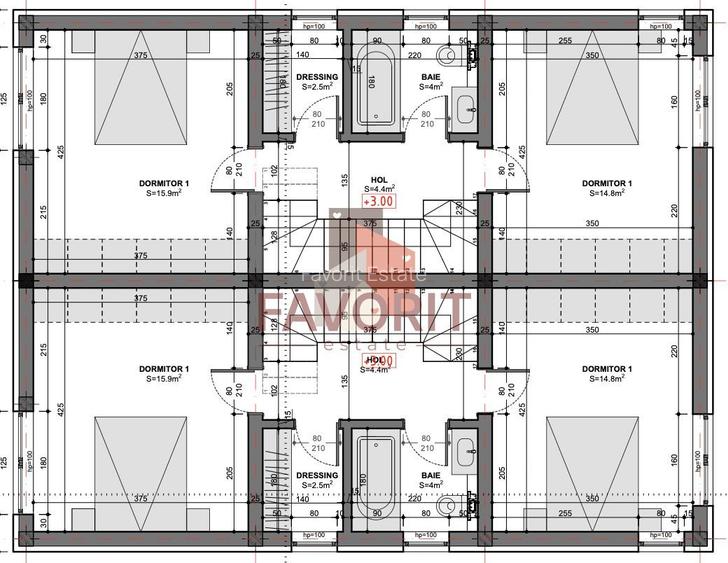 Duplex cu 3 camere in Mosnita Noua | Zona Excelenta | Finisaje la alegere. - 2