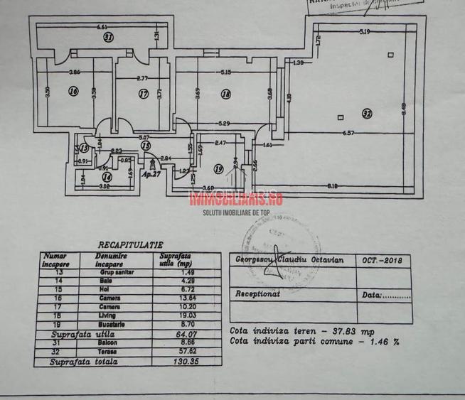 Nicolae Teclu Metrou - Terasă Generoasa 58 mp - Bloc 2019 - Comision 0 - 1
