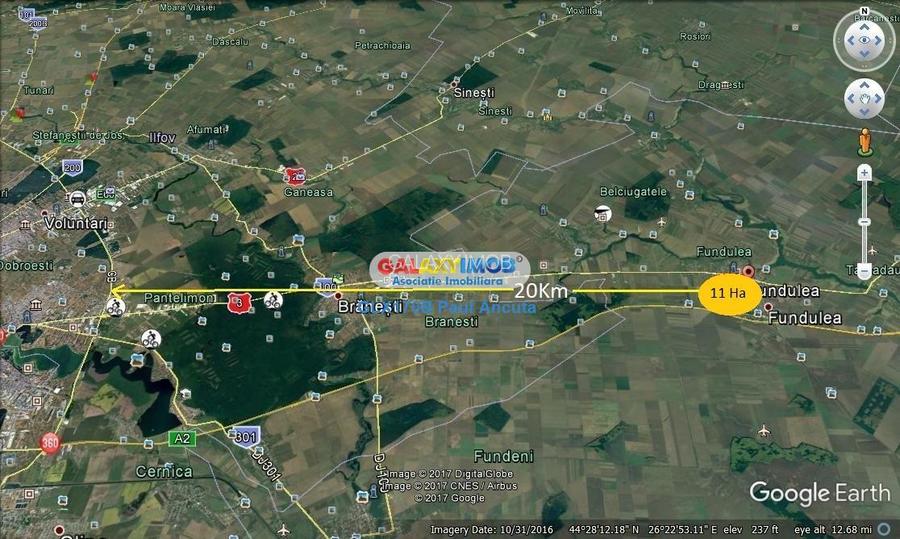 Teren 11 Ha acces Nod Autostrada A2 Gara Fundulea  Industrial - 4