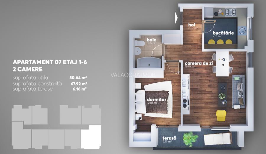 Apartamente 2 camere Aparatorii Patriei - 3