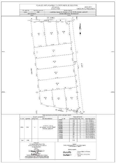 Teren intravilan Caracal Str. Arțarului - loturi de case - 2