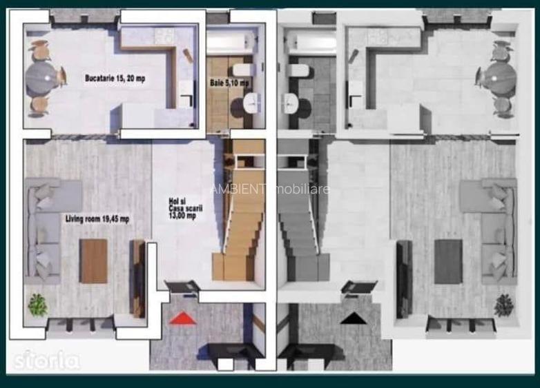 VILĂ P+1E tip DUPLEX și teren 327 mp, VASLUI zona KAUFLAND; - 9