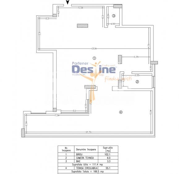 Spatiu birouri premium Copou 111 mp + terasa 55mp - 11