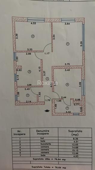 Apartament 3 camere decomandate – Dămăroaia  - 7