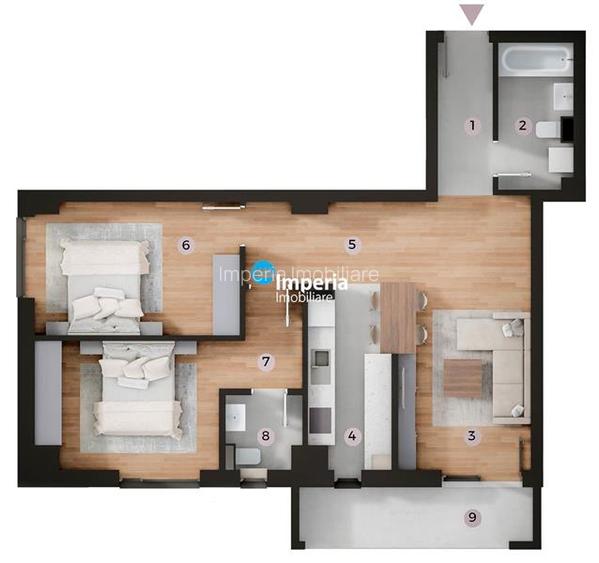 Proiect NOU Tatarasi - Kaufland, apartamente 3 camere pret Promotional! - 3