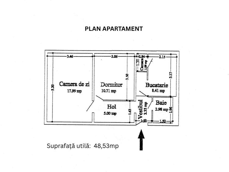 Apartament 2 camere Titan – strada Prevederii, lângă metrou , de renovat - 20