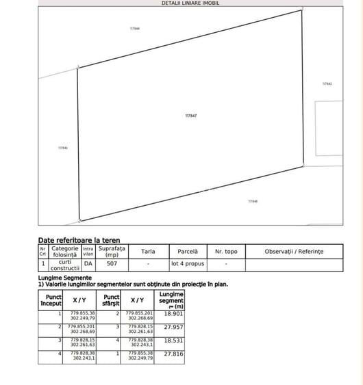Teren intravilan 1.014 mp | Valu lui Traian | P+4E | Forest M - 9