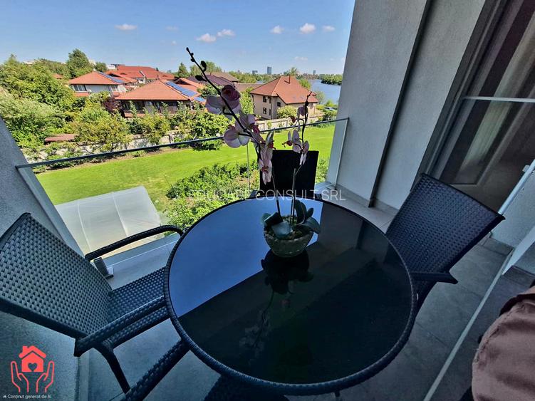 SISESTI-2 camere mobilate, 2 bai, terasa cu vedere lac, bloc boutique, parcare! - 3