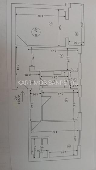 DE INCHIRIAT Apartament 3 camere in Racadau ,  VALEA CETATII .etajul 1 , - 1