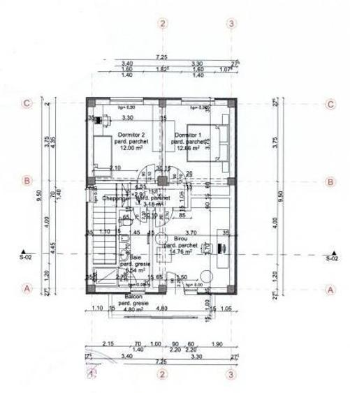 Casă parter + etaj cu pod si curte intre 277mp si 700mp - 9