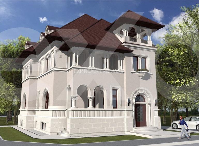 Vila cu arhitectura deosebila de vanzare- Primaverii- televiziune - 6