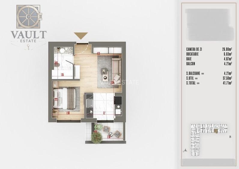 GARSONIERA-COMPLEX REZIDENTIAL PREMIUM-COMISION 0% -THEODOR PALLADY - 1
