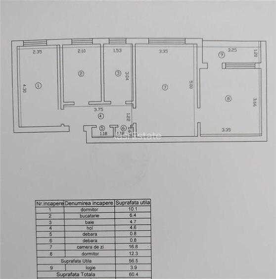 Apartament 3 camere Podu Ros - Cantemir - 8