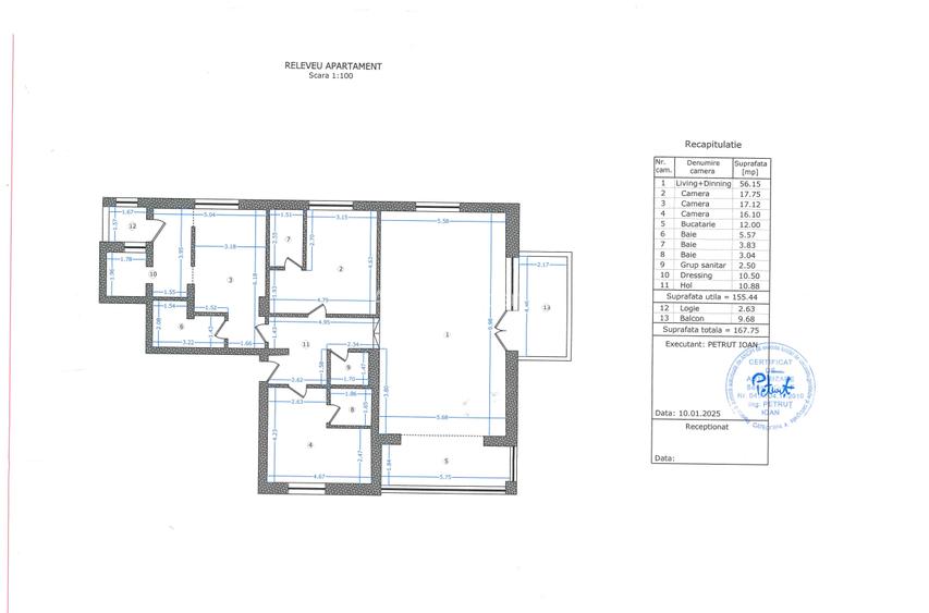 Premium 4 Camere Herastrau (4 bai) - 170 mp - Finalizat - 5