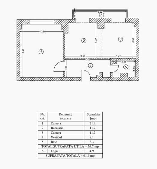 Vanzare 2 Camere Ready-To-Move Unirii - Mircea Voda - Bloc Monolit 2002 - 2