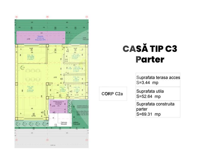 Casa tip duplex C3 – P+E, Popesti Leordeni, terasa si curte – 235.000 € - 7