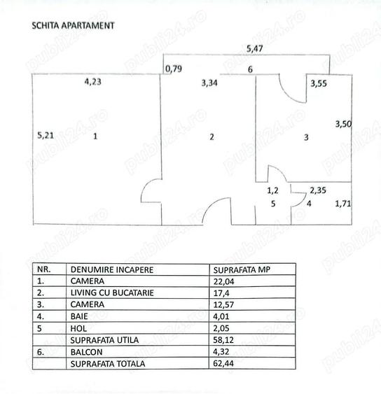 Vanzare Apartament 2 Camere Stradal pe Bd. Mircea Voda - 2