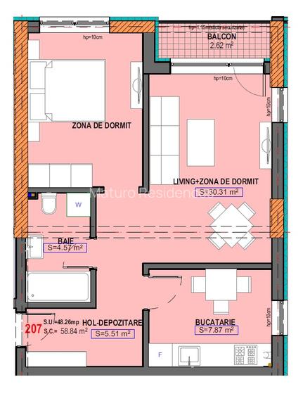 Studio Dublu Zona Cisme Lac Siutghiol - 1