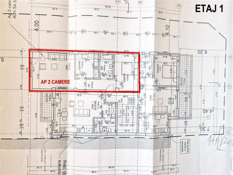 Vanzare apartament 1-2-3  cam bloc nou Chitila - 3