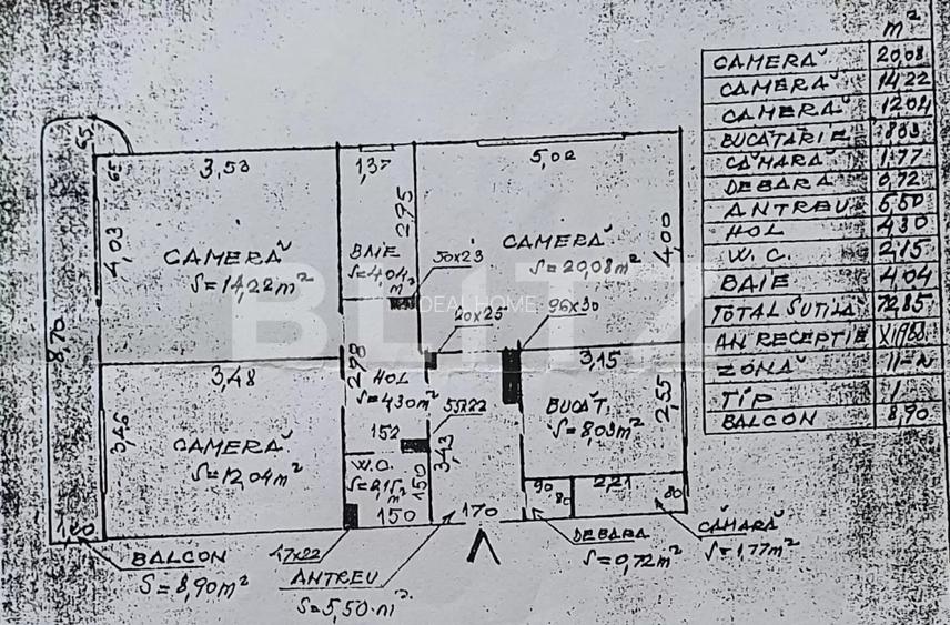 Apartament 3 camere decomandat cu 2 bai, etaj 1, zona Calea Manastur - 9