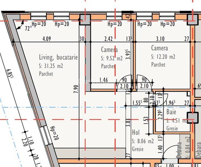 Vanzare apartament 3 camere bloc noua zona Ambient Someseni, Cluj-Napoca - 3