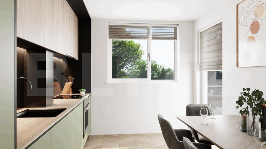 Apartament semifinisat, decomandat cu 2 camere, 44mp, in Apahida - 3