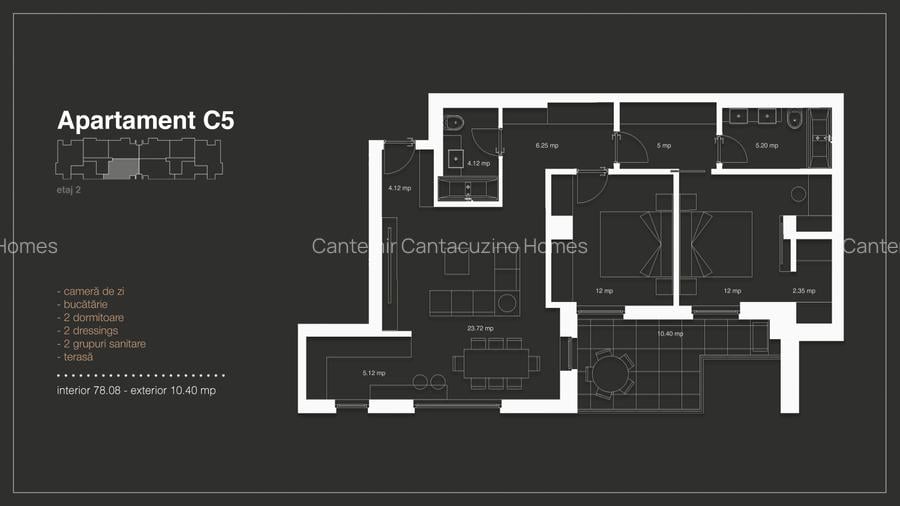 5 Apartamente noi cu 2 camere in proiectul www.cchomes.ro Iancu Nicolae/Pipera - 5