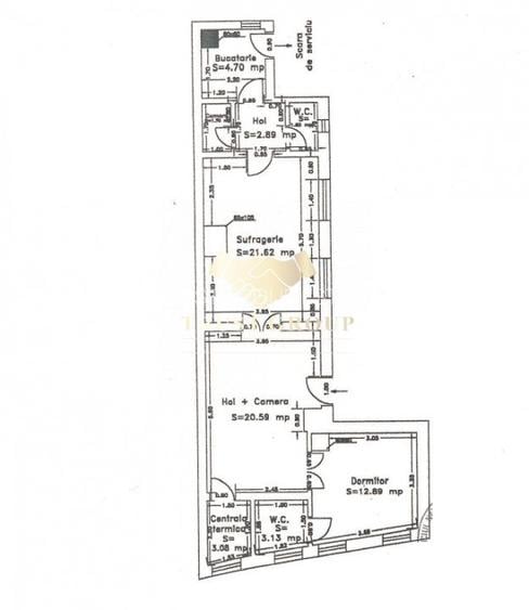 Imobil Eminescu - Radu de la Afumati - P+2 - 10 camere - 24