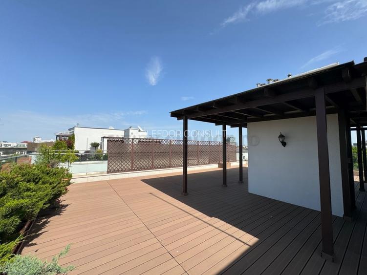 Aviatorilor - penthouse cu 5 camere de inchiriat, terasa 134mp - 20