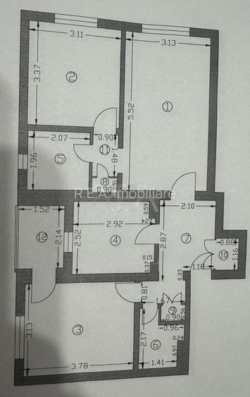 3 camere Dristor decomandat, centrală, et. 2, metrou, 65 mp, anvelopat - 8