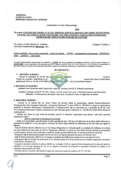 Teren zona Aeroport Otopeni pretabil hala, parcare, logistica - 8