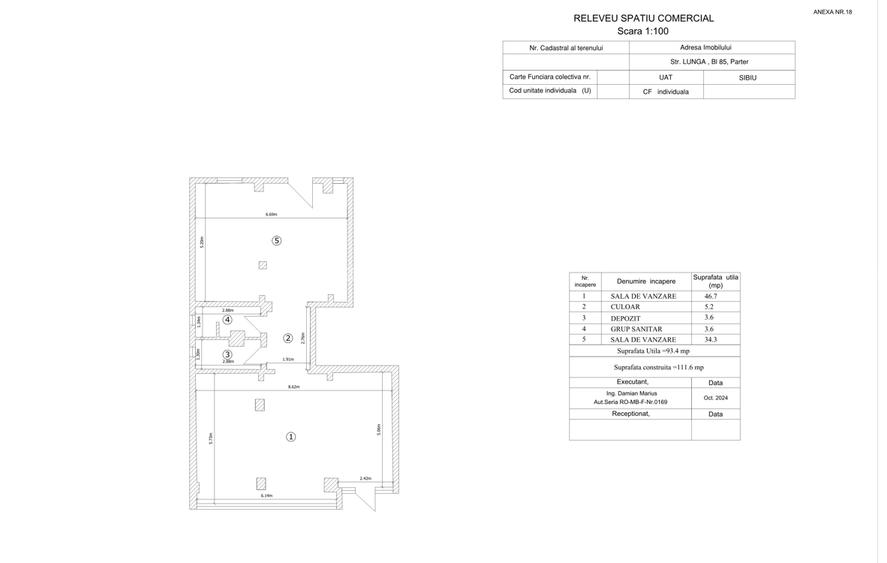 Spatiu Comercial de inchiriat parter in Sibiu pe Str.Lunga bl.85 Pret Negociabil - 2