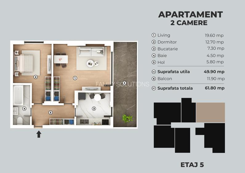 Metalurgiei Carrefour TVA 21% inclus - 2 camere 57mp - bloc nou 2025 - 8