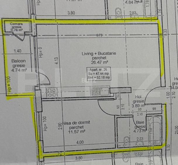 Apartament 2 camere, bloc nou, etaj intermediar, parcare, zona Vivo! - 3