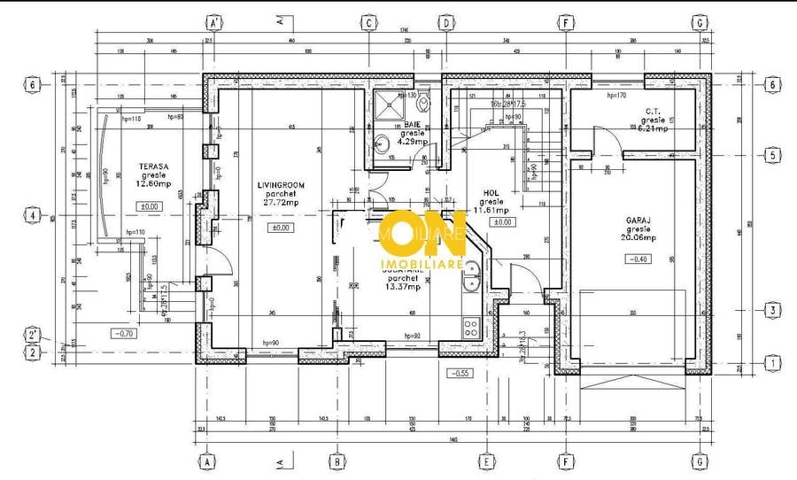 Casa la rosu, 4 camere, 301 mp teren, P+1, zona Alba-Micesti - 1