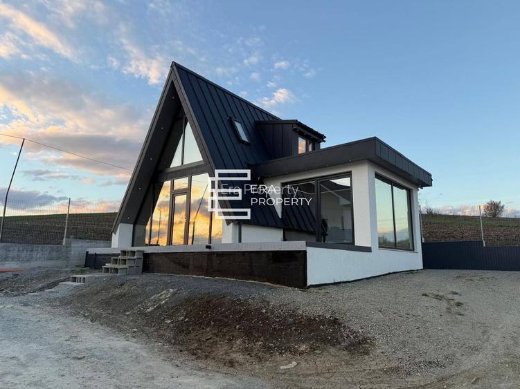 Casă nouă la cheie, tip A-frame, intabulată, în Șura Mare - 3