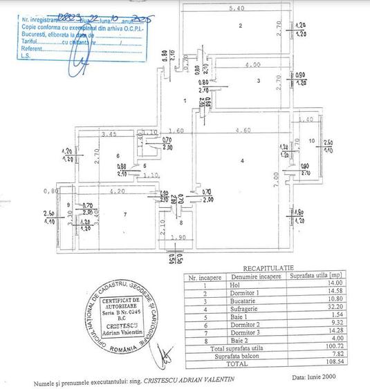 4 CAMERE transformat in 3 camere  109 MP || ELENA VACARESCU || HERASTRAU - 1