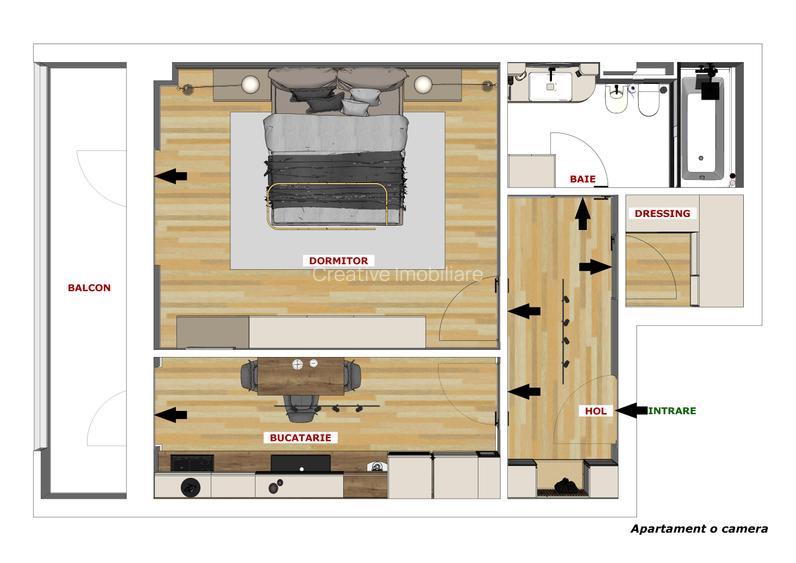 START VÂNZĂRI la cel mai nou complex din Iași: Apartament cu 1 camera decomandat - 15