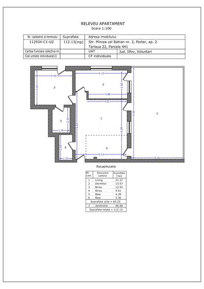 Apartament 3 camere cu grădină proprie, mutare imediată, comision 0% - 2