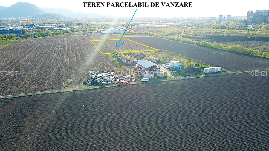 Teren industrial cu PUZ si PUD de la 1200 mp la 8000 mp - 8