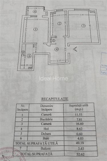 Dacia - Bicaz - 2 camere decomandat 53mp - 4